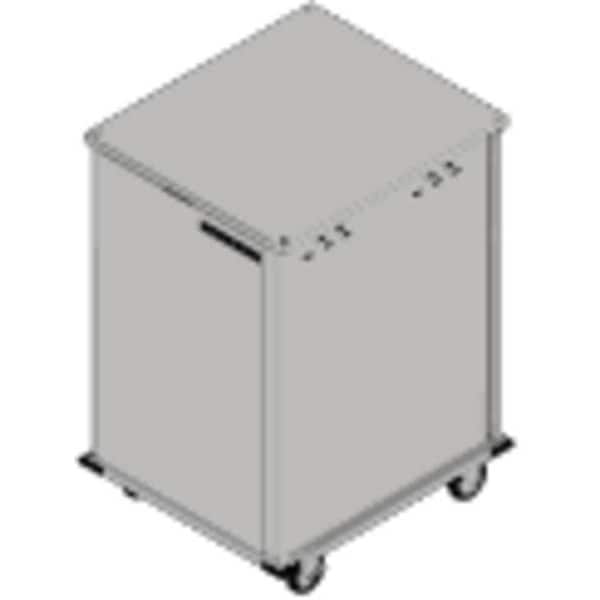 Dinex Food Tray Cart, 1 Door, Pass-Thru, 14 Trays - DXPTQ2T1DPT14
