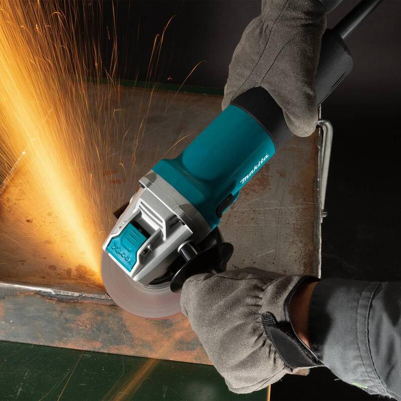 Amoladora angular con cable Makita de 13 amperes y 5 pulgadas X-LOCK - GA5080.
