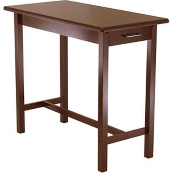 Doba-Bnt Kitchen Island Table with 2 Drawers - Antique Walnut - SA879973