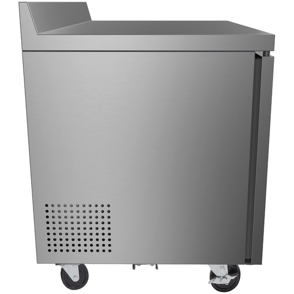 Koolmore 48" Stainless Steel 2 Door Worktop Commercial Refrigerator with 3 1/2 Backsplash - 12 cu.ft () - RWT-2D-12C