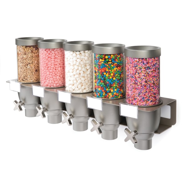 Rosseto Serving Solutions EZ-SERV® 0.65 Gal. 5-Container Wall Mount Dispenser, 1 EA - EZ534