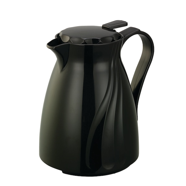 Service Ideas Twist N' Serve Coffee Carafe, 20 oz., BPA Frew, Stackable, Black - TNSPB06BL