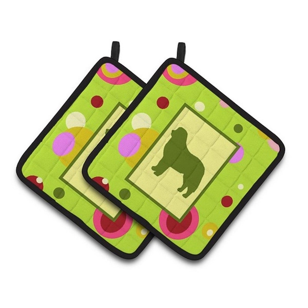 Carolines Treasures Bernese Mountain Dog Pair of Pot Holders, 7.5 x 3 x 7.5 in. - CK1117PTHD