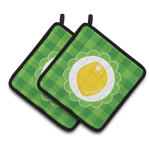 Carolines Treasures Lemon Pair of Pot Holders - BB7107PTHD