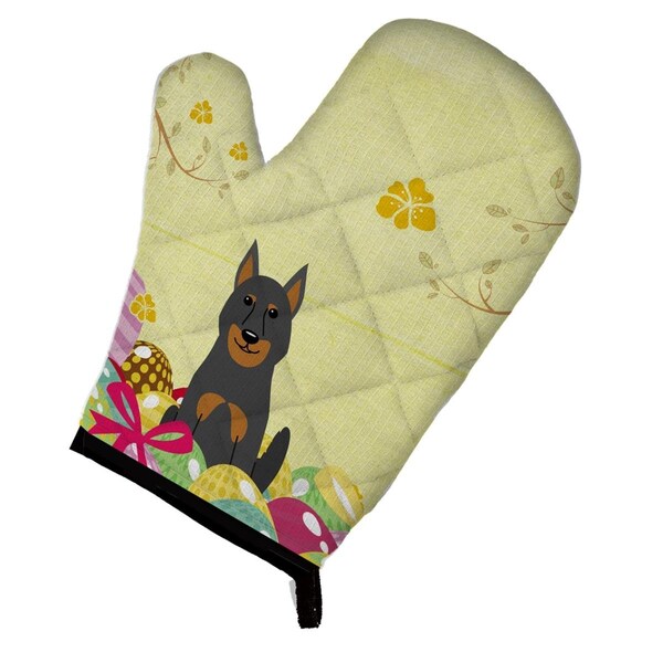 Carolines Treasures Easter Eggs Beauce Shepherd Dog Oven Mitt - BB6080OVMT