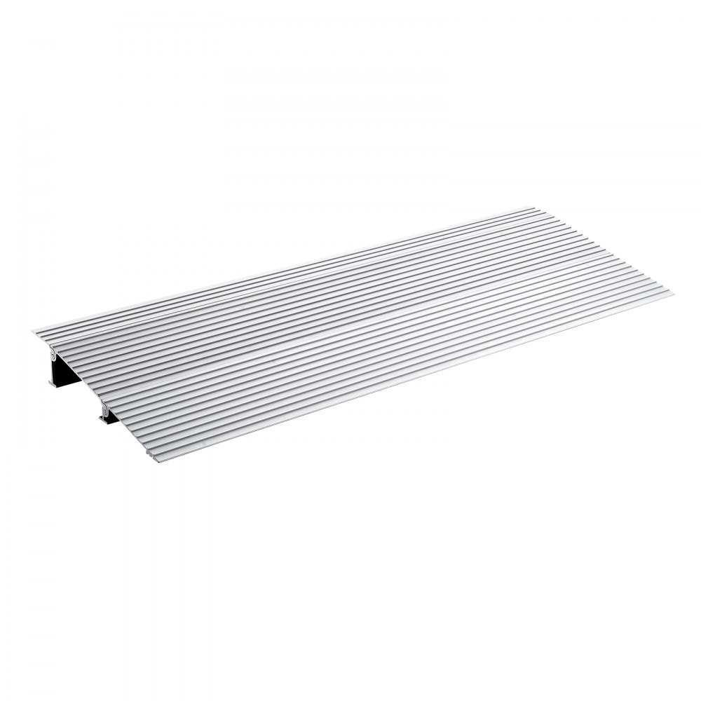 VEVOR Door Threshold Ramp, 2" Rise, 800 lbs Load Capacity, Door Ramp for Wheelchairs, Aluminum Threshold Ramp for Doorways, Adjustable Modular Threshold Ramp for Wheelchairs, Scooters, Power Chairs - PJSMJLPD2YC7DLYIMV0