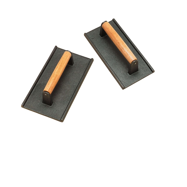 American Metalcraft American Metalcraft 4"x8" Cast Iron With Wooden Handle Steak Weight - ISW2