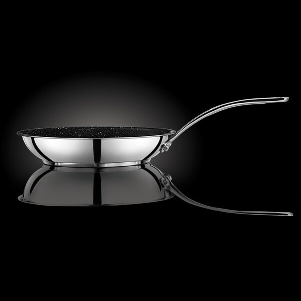 Starfrit Stainless Steel Non-Stick Fry Pan with Stainless Steel Handle, 10In - 030201-004-0000