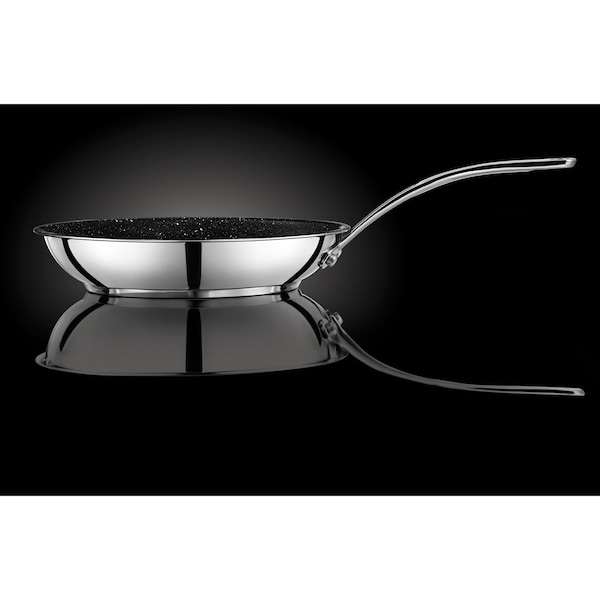 Starfrit Stainless Steel Non-Stick Fry Pan with Stainless Steel Handle, 10In - 030201-004-0000
