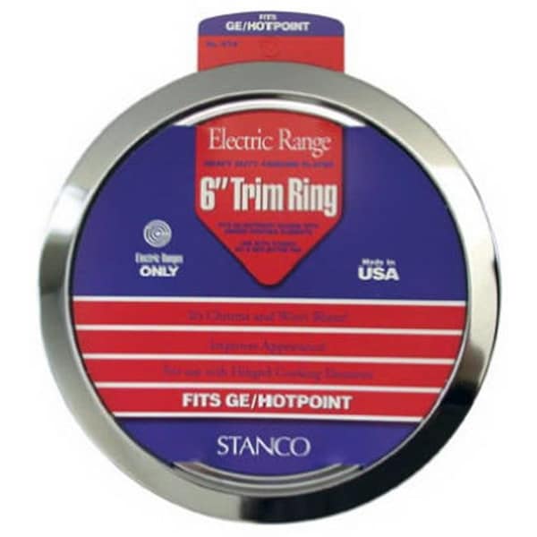 Stanco Metal Prod Stanco Metal Prod GT-6 Chrome Trim Ring - 6 in. - 607424
