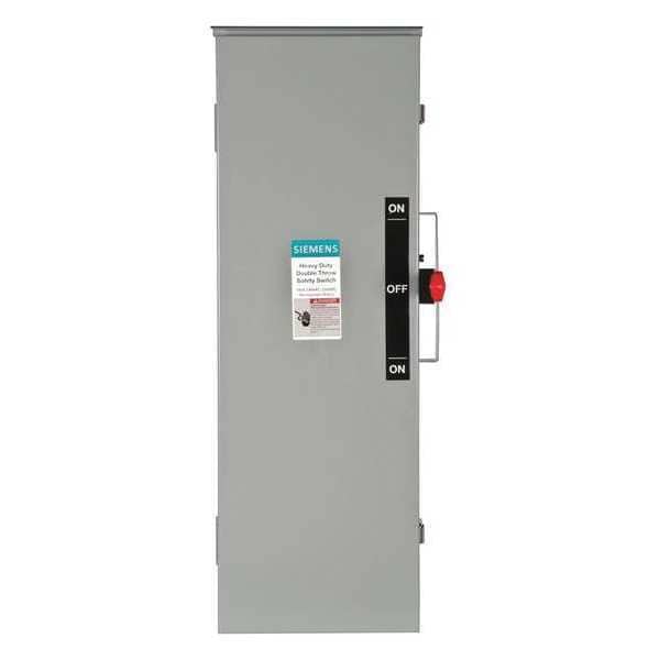 Interruptor de seguridad con fusible Siemens, servicio pesado, 240V AC, 3PST, 100 A, NEMA 3R - DTF323R