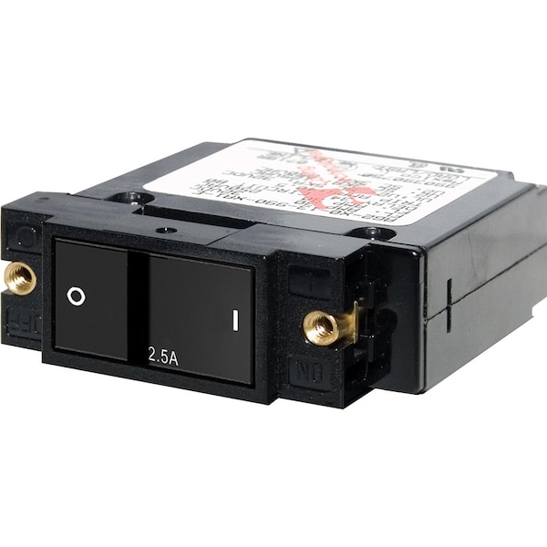 Blue Sea Systems Circuit Breaker, A Series, 2.5A, 1 Pole, 240V AC, 5kA at 32V DC - 7399