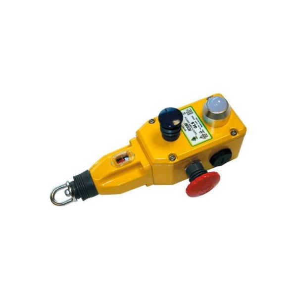Interruptores de seguridad Idem: IDEM GLS Interruptor de tracción de cuerda con LED-Actuador estándar, 2NC 2NO, Fundición - 142059A