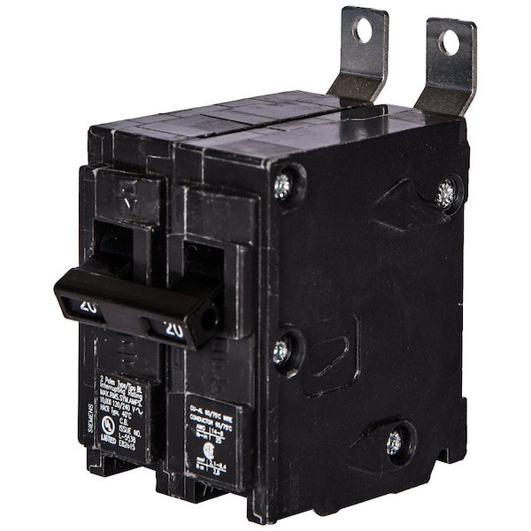 Siemens Miniature Circuit Breaker, BL Series, 70A, 2 Pole, 120/240V AC, 10kA at 120/240V AC - B270