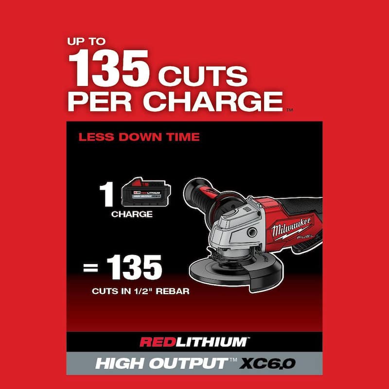 Milwaukee M18 FUEL 18-Volt Lithium-Ion Brushless Cordless 4-1/2 in./5 in. Grinder with Paddle Switch with 8.0 Ah Starter Kit - 2880-20-48-59-1880

Milwaukee M18 FUEL 18-Volt Lithium-Ion Brushless Inalámbrico Esmeriladora de 4-1/2 in./5 in. con Interruptor de Paleta con Kit de Inicio de 8.0 Ah - 2880-20-48-59-1880