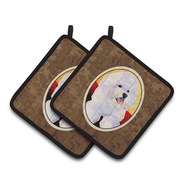 Carolines Treasures Bichon Frise Pair of Pot Holders, 7.5 x 3 x 7.5 in. - SS8921PTHD