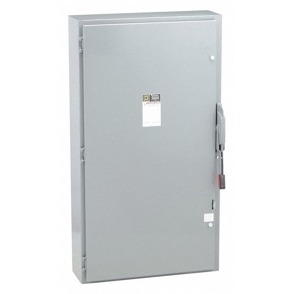 Interruptor de seguridad con fusible Square D, servicio pesado, 240V CA, 3PST, 400 A, NEMA 1 - H325N