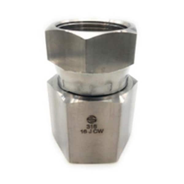 Midland Industries Midland Industries SS6506-12-12 0.75 FNPT x 12 FJIC 316 Stainless Steel Male Pipe to JIC Swivel - SS6506-12-12