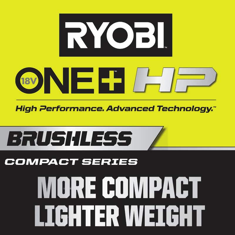 Rectificadora angular compacta inalámbrica RYOBI ONE+ HP 18V Brushless de 1/4 pulgadas (Herramienta solamente) con juego de ruedas de aletas de grano 60 (5 piezas) - PSBDG01B-A91FW560.