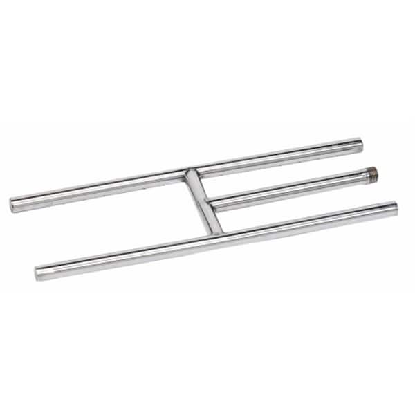 American Fireglass American Fireglass SS-H-18 18 in. x 6 in. 304. Stainless Steel H-Burner - SS-H-18
