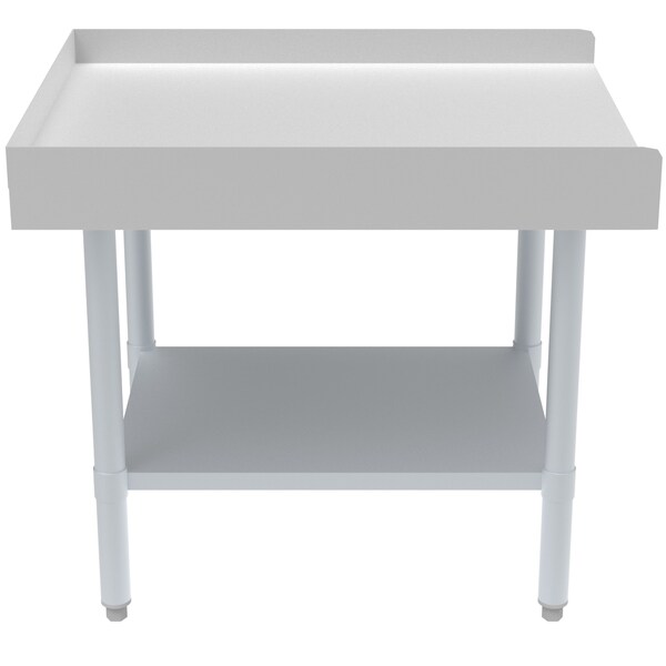 Koolmore 16 Gauge Stainless Steel Commercial Equipment Stand - 30 x 24 Heavy Duty Griddle Stand w/Undershelf - EQT-163024