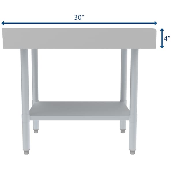 Koolmore 16 Gauge Stainless Steel Commercial Equipment Stand - 30 x 24 Heavy Duty Griddle Stand w/Undershelf - EQT-163024