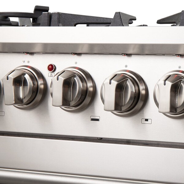 Forno Capriasca Titanium Professional 30In. Freestanding Dual Fuel Range - FFSGS6187-30