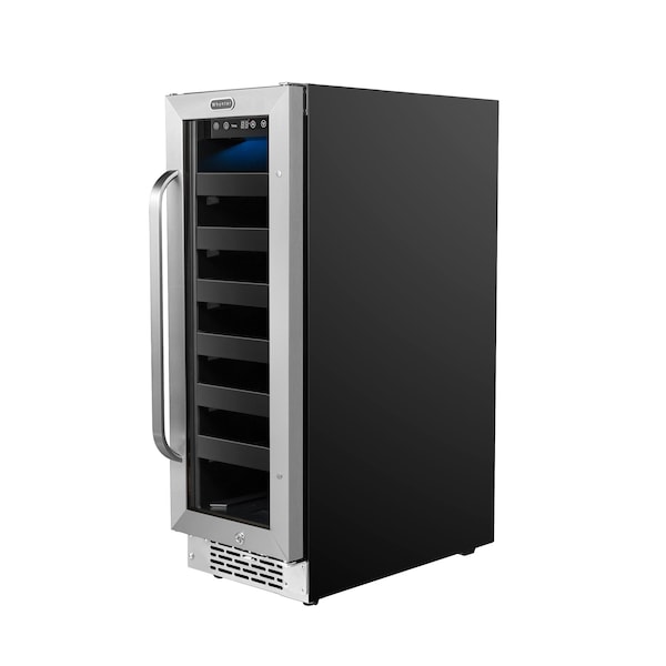 Whynter 12 inch Built-In 20 Bottle Undercounter Stainless Steel Wine Refrigerator - BWR-208SB