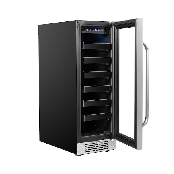 Whynter 12 inch Built-In 20 Bottle Undercounter Stainless Steel Wine Refrigerator - BWR-208SB