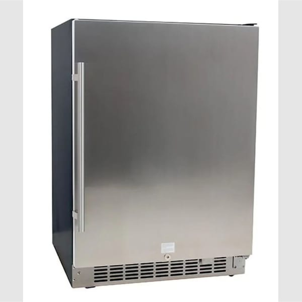 Edgestar 24 Inch Wide 142 Can BuiltIn Beverage Cooler with Stainless Steel Door and Optional Casters - CBR1501SLD