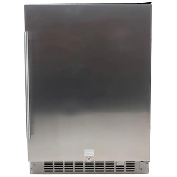 Edgestar 24 Inch Wide 142 Can BuiltIn Beverage Cooler with Stainless Steel Door and Optional Casters - CBR1501SLD