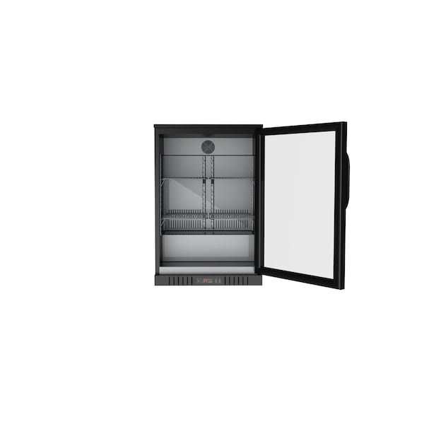 Koolmore One Door Back Bar Cooler Counter Height Beverage, Refrigerator, Mini Drink Fridge - BC-1DSW-BK