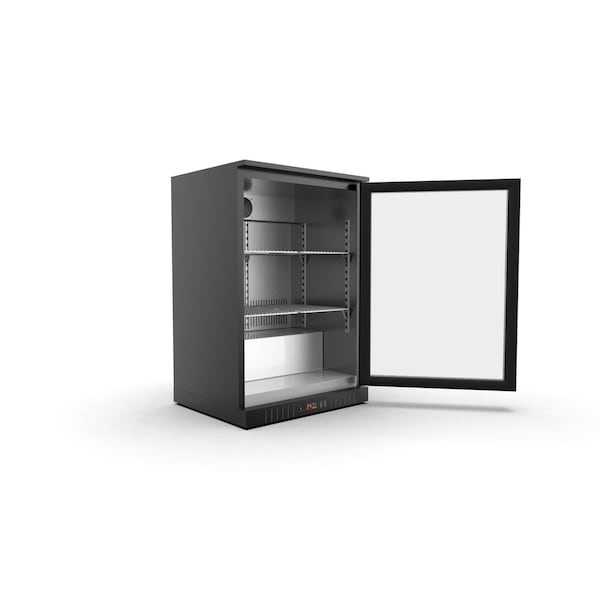 Koolmore One Door Back Bar Cooler Counter Height Beverage, Refrigerator, Mini Drink Fridge - BC-1DSW-BK