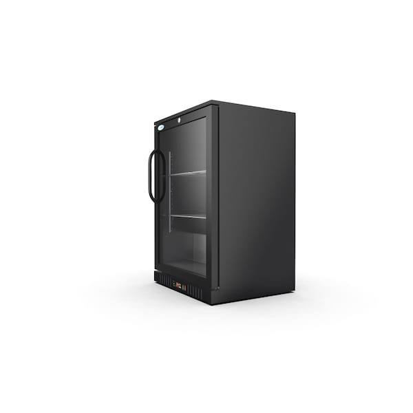 Koolmore One Door Back Bar Cooler Counter Height Beverage, Refrigerator, Mini Drink Fridge - BC-1DSW-BK