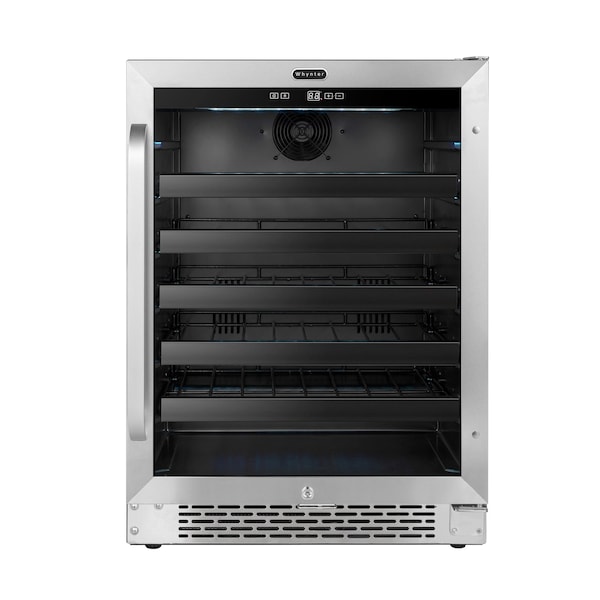Whynter 24 inch Built-In 46 Bottle Undercounter Stainless Steel Wine Refrigerator - BWR-408SB