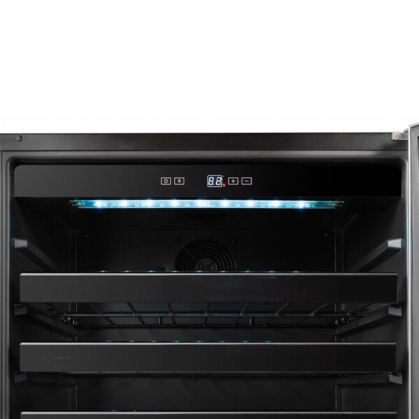 Whynter 24 inch Built-In 46 Bottle Undercounter Stainless Steel Wine Refrigerator - BWR-408SB