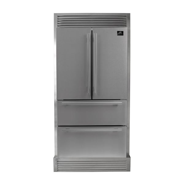 Forno Moena 36In. French Door Stainless Steel Refrigerator Grill Trim - FFRBI1820-40SG