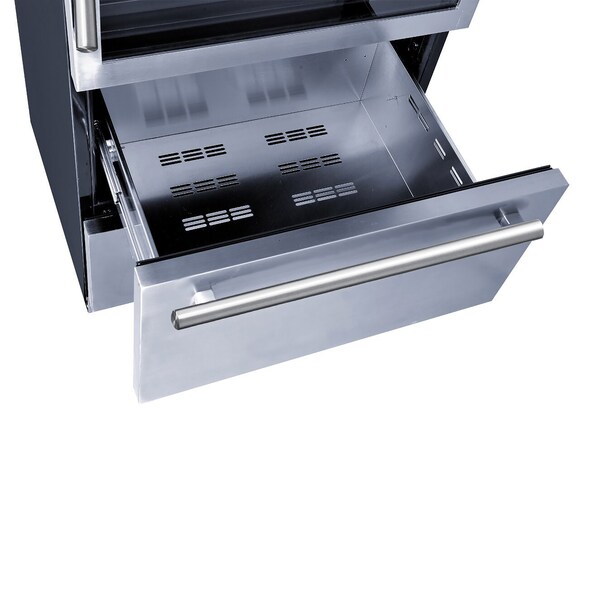Forno Capraia Triple Temp Zones - Dual Zone Wine Cooler w/Drawers - FWCDR6661-30