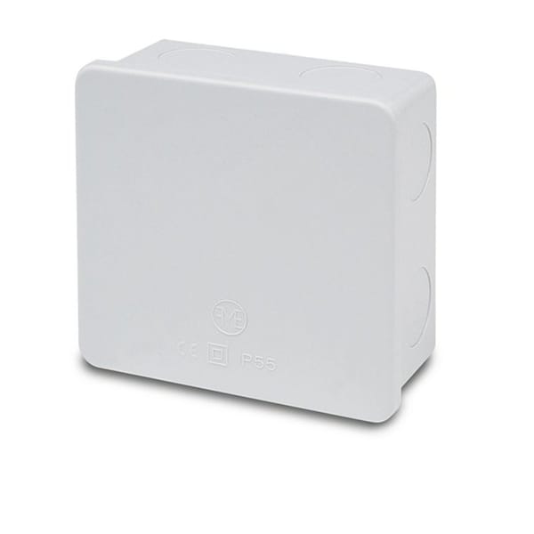 Famatel Usa Electrical Box, Junction Box, ABS, Punchouts, 3.9'' x 3.9'' x 1.76'' - 3063