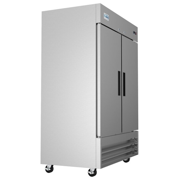 Koolmore - RIF-2D--SS  54" 2 Door Stainless Steel Upright Commercial Reach-in Freezer - 47 cu. ft () - RIF-2D-SS