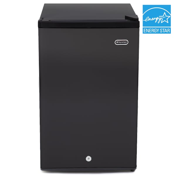 Whynter 3.0 cu. ft. Energy Star Upright Freezer with Lock, Black - CUF-301BK