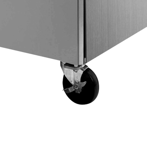 Maxx Cold Double Door Undercounter Freezer, 60.3 in.W, 15.5 cu. ft. Storage Capacity, in Stainless Steel - MXCF60UHC