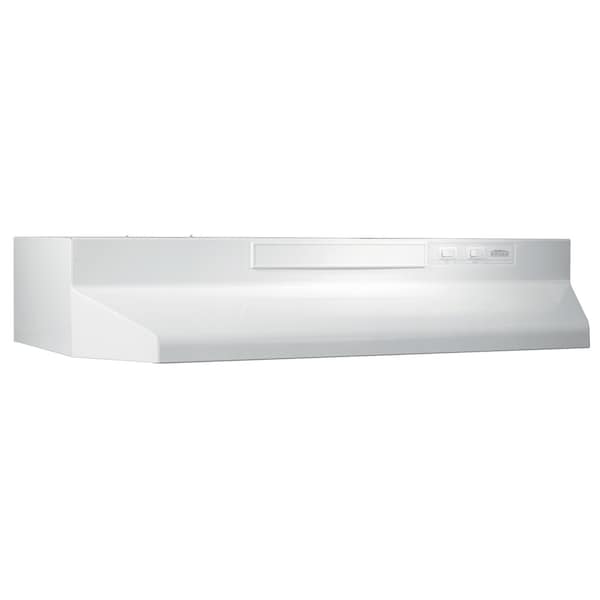 Almo 30-Inch Convertible Under-Cabinet Range Hood with 260 CFM Blower, White - 433011