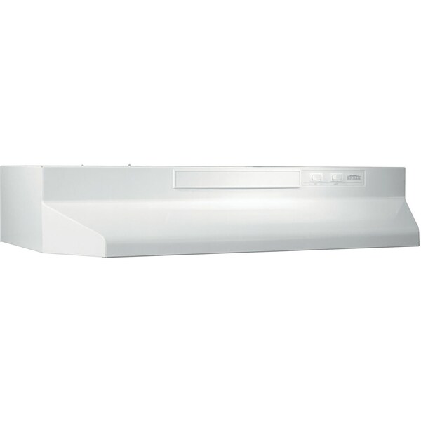 Almo 30-Inch White Convertible Under-Cabinet Range Hood with 260 CFM Blower and Easy Install System - BUEZ330WW
