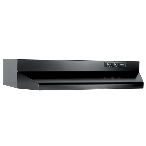 Almo 30-Inch Black Under-Cabinet Ducted Range Hood with 210 CFM Blower and Incandescent Light - 403023