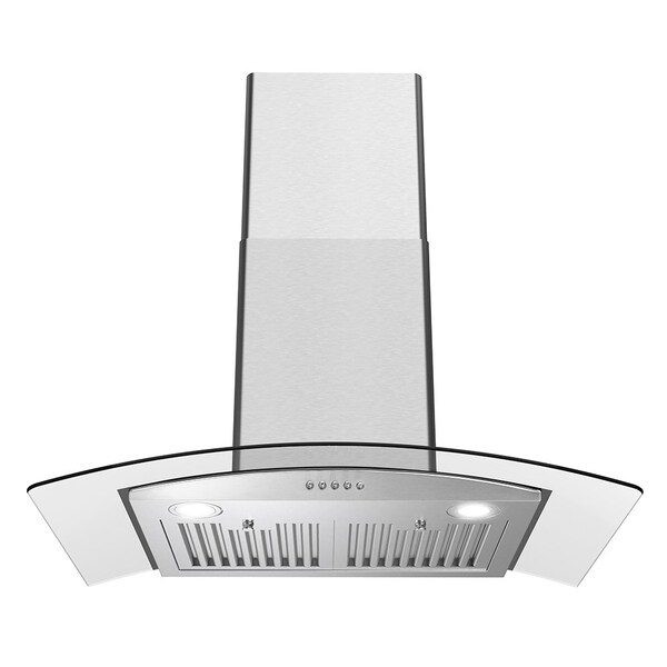 Streamline 30 in. Zannoni Ducted Wall Mount 220 CFM Range Hood in Brushed Stainless Steel - T-883-1-DT