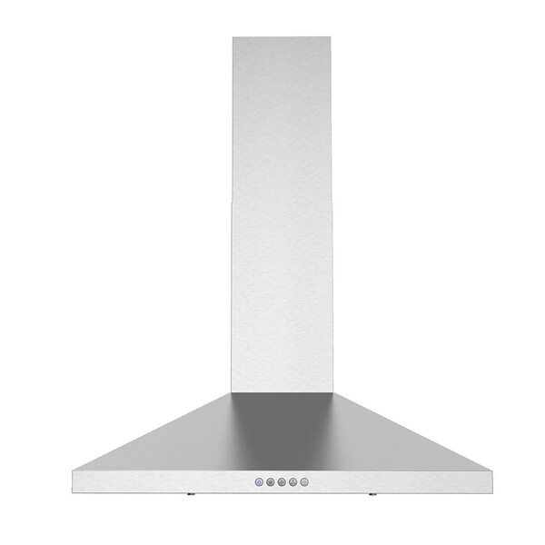 Streamline 30 in. Goffredo Convertible Wall 220 CFM Mount Range Hood in Brushed Stainless Steel - T-19-1-CL
