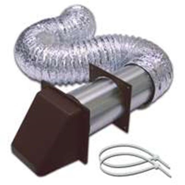 Lambro Industries Inc Lambro Industries 1375B 4 x 8 Brown Dryer Hood Kit - 1496769