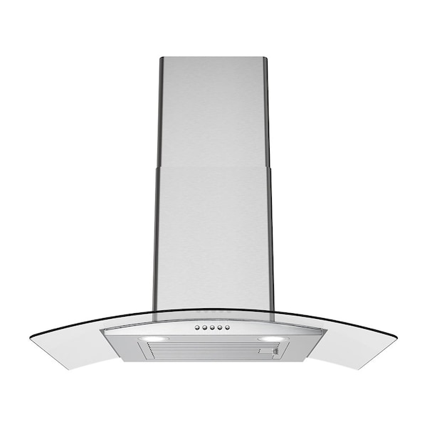 Streamline 30 in. Girardi Ducted Wall Mount 220 CFM Range Hood in Brushed Stainless Steel - T-721-1-DT
