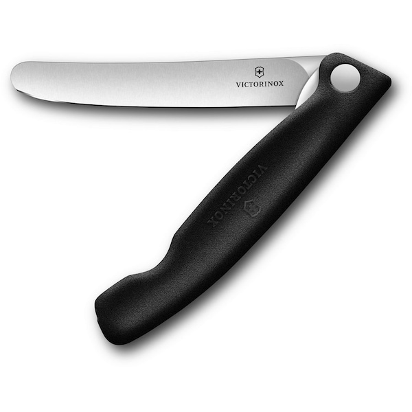 Swiss Army Brands 2024 Victorinox Kitchen Swiss Classic Foldable Paring Knife, Straight, Black - VIC-6.7803.FB